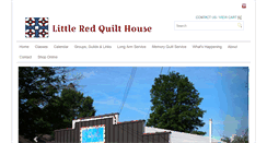 Desktop Screenshot of littleredquilthouse.com